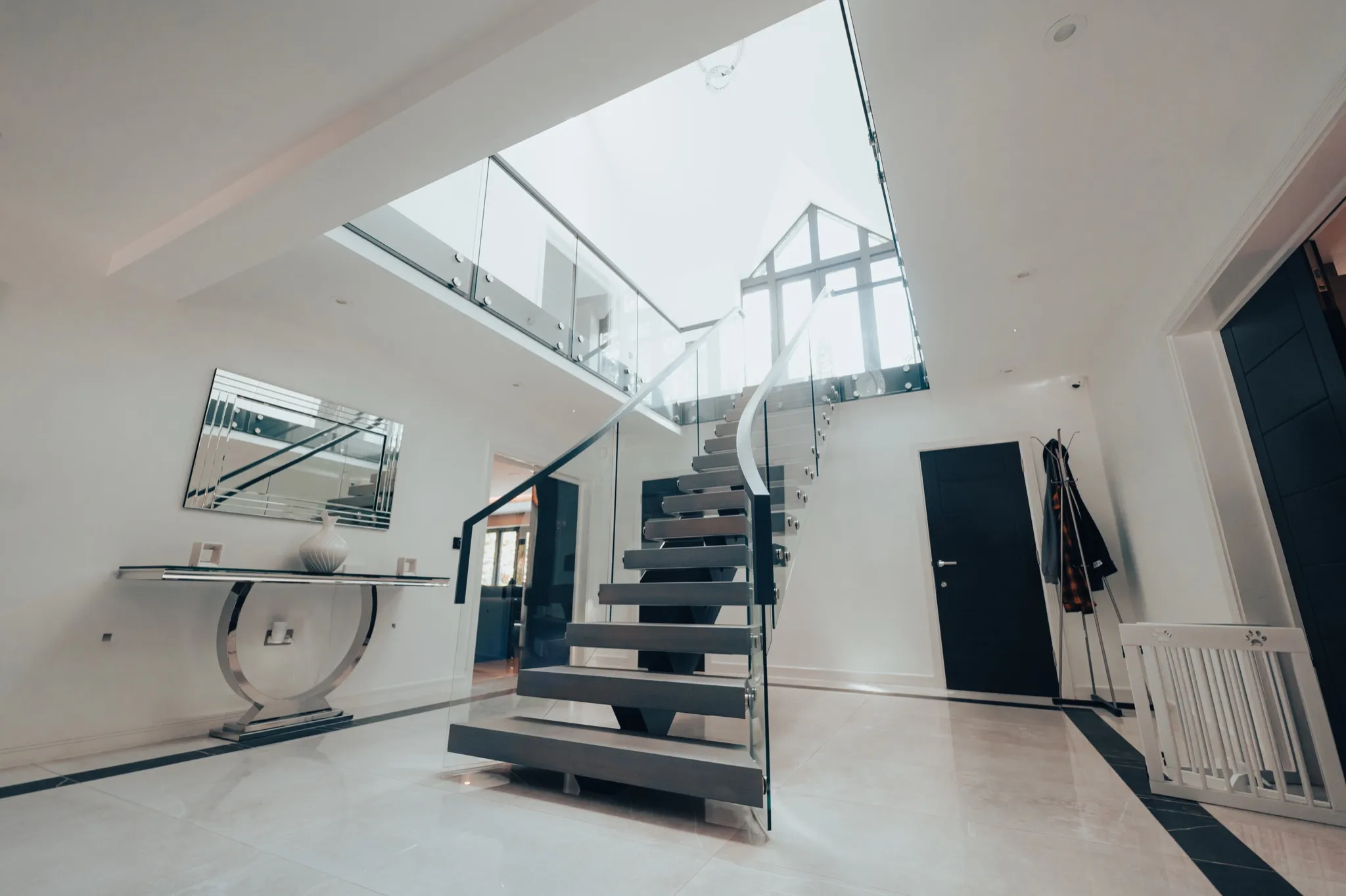 A premium home entrance with architectural details